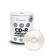 100 Pack Smartbuy 52X CD-R 700MB 80Min Silver Inkjet Printable Blank Rec... - £18.37 GBP