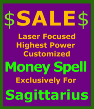 Kairos Billionaire Wealth Spell Money Customized4 Sagittarius Betweenallworlds   - $129.50