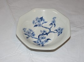 Royal Staffordshire Dynasty Ironstone J &amp; G Meakin England Bowl White Blue 6.5&quot;! - £14.37 GBP