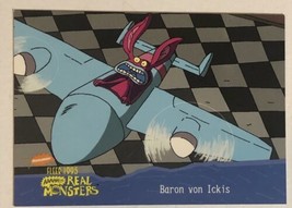 Aaahh Real Monsters Trading Card 1995  #22 Baron Con Ickis - £1.56 GBP