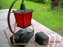 Rare Vintage Russian Soviet USSR Decor Red Lamp - AM Radio about 1980 - $45.39