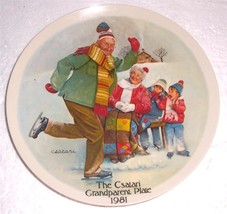 &quot;The Skating Lesson&quot; Grandparent Collectible Plate Norman Rockwell by Cs... - $80.49