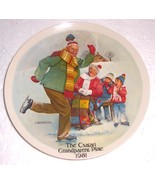 &quot;The Skating Lesson&quot; Grandparent Collectible Plate Norman Rockwell by Cs... - $1,502.45 MXN