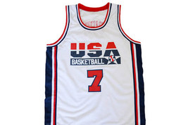 Larry Bird Custom Team USA Men Basketball Jersey White Any Size - £27.53 GBP+