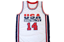 Charles Barkley #14 Team USA Men Basketball Jersey White Any Size - £27.96 GBP+