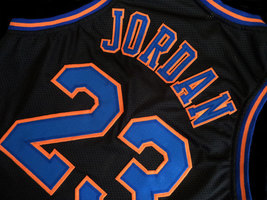 Michael Jordan #23 Tune Squad Space Jam Basketball Jersey Black Any Size image 4