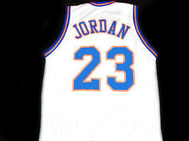 Michael Jordan #23 Tune Squad Space Jam Basketball Jersey White Any Size image 3