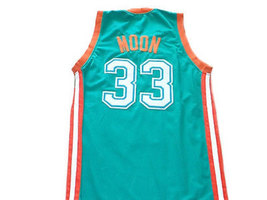Jackie Moon #33 Flint Tropics Semi Pro Basketball Jersey Teal Green Any Size image 2