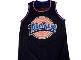 Michael Jordan #23 Tune Squad Space Jam Basketball Jersey Black Any Size - £27.88 GBP+