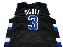 Lucas Scott #3 One Tree Hill Movie Men Basketball Jersey Black Any Size image 2