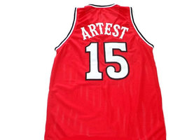 Ron Artest #15 St John's University Basketball Jersey Red Any Size image 2