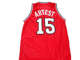 Ron Artest #15 St John's University Basketball Jersey Red Any Size image 2