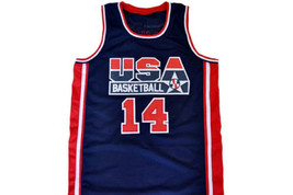 Charles Barkley #14 Team USA Basketball Jersey Navy Blue Any Size - £27.72 GBP+
