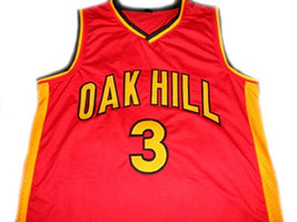 Brandon Jennings #3 Oak Hill High School Basketball Jersey Red Any Size - £27.96 GBP