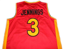 Brandon Jennings #3 Oak Hill High School Basketball Jersey Red Any Size image 2