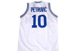 Drazen Petrovic #10 Cibona Croatia Basketball Jersey White Any Size image 2