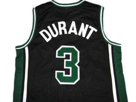 Kevin Durant #3 Montrose High School Basketball Jersey Black Any Size image 2
