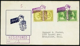 Hand With Firecracker Fancy Cancel Registered Cover - Stuart Katz - £136.68 GBP