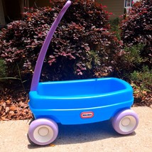Little Tikes Lil Wagon Fun blue purple little fits Dolls toys plush Vintage - $125.00