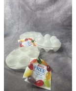 Vintage Jello Jigglers Easter Egg Mold Shots Shooters White Clear Smooth... - $59.99