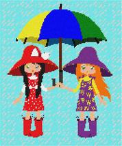 Pepita Needlepoint Canvas: Umbrella Friends, 10&quot; x 12&quot; - £67.95 GBP+