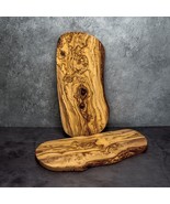 BEST seller premium rustic olive wood 12" live edge cheese board | cutting board - $89.00