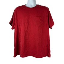 Eddie Bauer Men&#39;s Red Short Sleeved Crew Neck T-Shirt Size XXL - £8.92 GBP