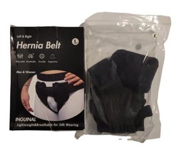 Unisex Inguinal Hernia Belt Left or Right Men Women Sz L 24 Hour Wear Li... - $27.71