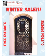 Custom Size| Stylish Art Design| Pedestrian Metal Fence| Gate For Home S... - €1.158,43 EUR