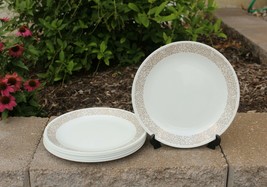 Eight (8) Corelle Woodland Brown 10 1/4” Dinner Plates, VG Condition! - £43.94 GBP
