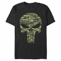 Punisher Camo Skull T-Shirt Black - £25.55 GBP+