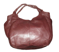 Hobo International Vintage Brown Double Twist Strap Large Tote Bag Purse - £78.46 GBP