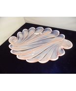 Duncan MillerSanibel tray pink opalescent divided three parts, 13" x 9" ... - $100.98