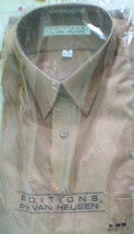 Men&#39;s Dress Shirt Long Sleve Dress Shirt By Van Heusen Size 16 Long slee... - £7.92 GBP