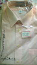 Men&#39;s Short Sleeve Dress Shirt By  Madison Avenue -Size 16 Color White - $10.00