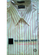 Men&#39;s Dress Shirt Long Sleeve Dress Shirt By Hathaway  (size 16 Sleve 34) - $183.44 MXN