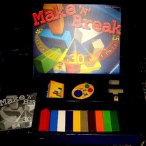 MAKE &quot; N&#39; BREAK BLOCK BUILDING FAMILY GAME --RAVENSBURGER--COMPLETE--NICE - $22.00