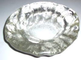 Vintage Clear Glass Hand Crafted Ashtray - £43.35 GBP