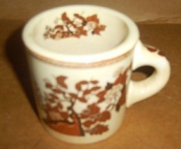 Vintage Nasco Indian Tree Brown Demitasse Coffee Mug - £23.32 GBP