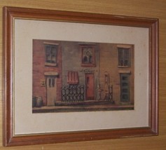Vintage Philip Alfieri Nyc Antique Shop Litho Art Print - £227.64 GBP