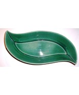 VINTAGE ROSELANE 213 CHRISTMAS GREEN TABLE DISPLAY DISH - $143.24