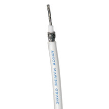 Ancor RG 8X White Tinned Coaxial Cable - 100&#39; - £66.81 GBP
