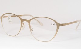 Carlottas Village Hornslet C2 Pale Gold Unique Rare Eyeglasses Frame 49-18-132mm - $277.20