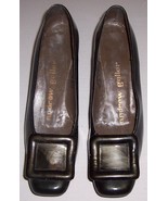 Vintage Andrew Geller Ladies Brown Patent Leather Shoe W/ Design  SIZE 7... - £63.08 GBP