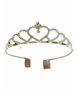 Small Heart Crystal Silver plate Pageant Tiara - £16.41 GBP