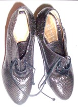 Vintage Dorotea Ladies Snakeskin Leather High Heels Made In Spain SZ 6.5 - £173.95 GBP