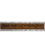 advertising ruler Chicago Steel Tape railroad tool wooden premium vintage - €12,05 EUR advertising ruler Chicago Steel Tape railroad tool wooden premium vintage - €12,05 EUR