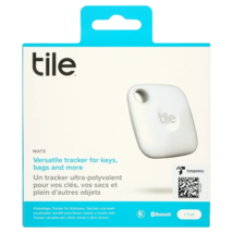 Tile Mate Universal Bluetooth Tracker GPS for Keychain/Phone/Bags - Whit... - $16.79