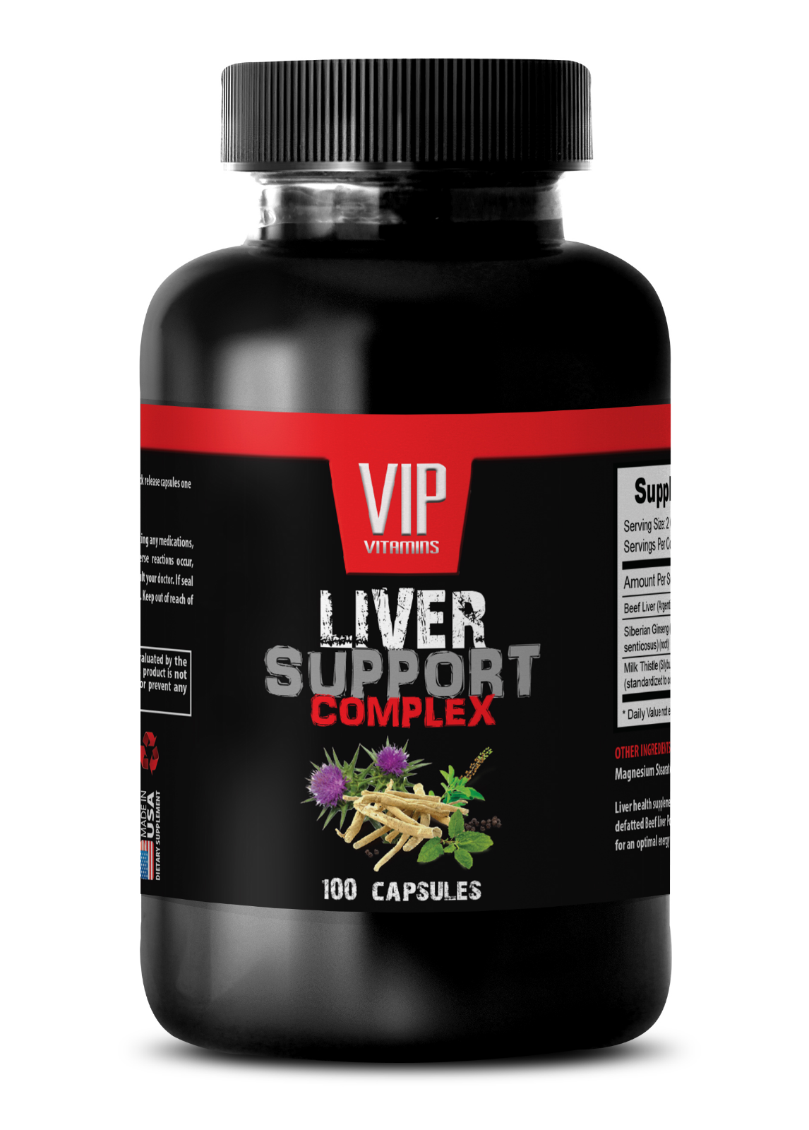Primary image for liver detox for women - LIVER COMPLEX 1200MG - ginseng bulk supplements - 1B 100