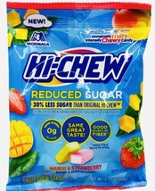New-Morinaga Hi-Chew Reduced Sugar Mango/Strawberry Fruit Chew Candy:2.2oz/60gm - £5.44 GBP